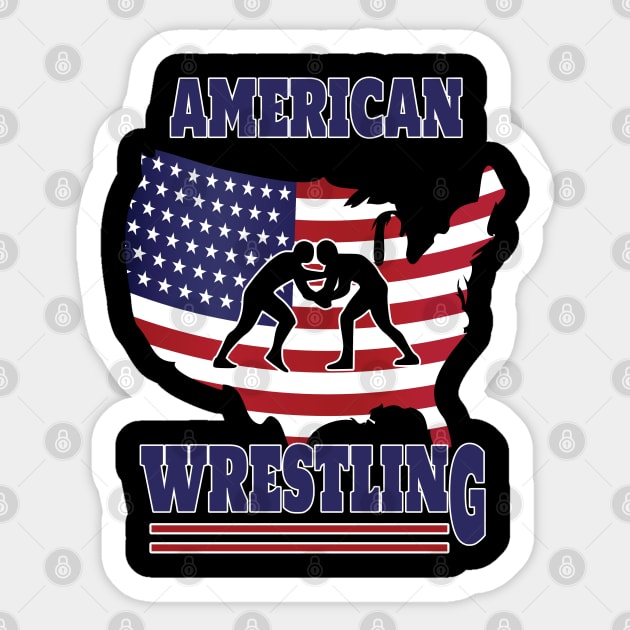 American Wrestling Sticker by BC- One- Shop